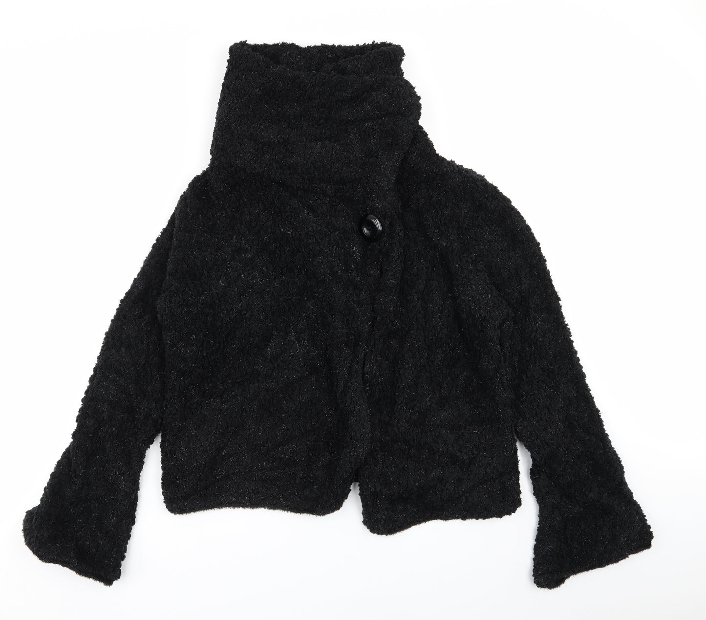 Roman Womens Black   Overcoat Coat Size M