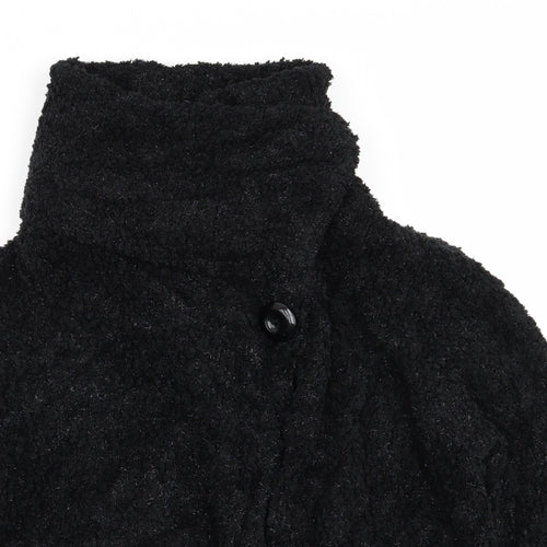 Roman Womens Black   Overcoat Coat Size M