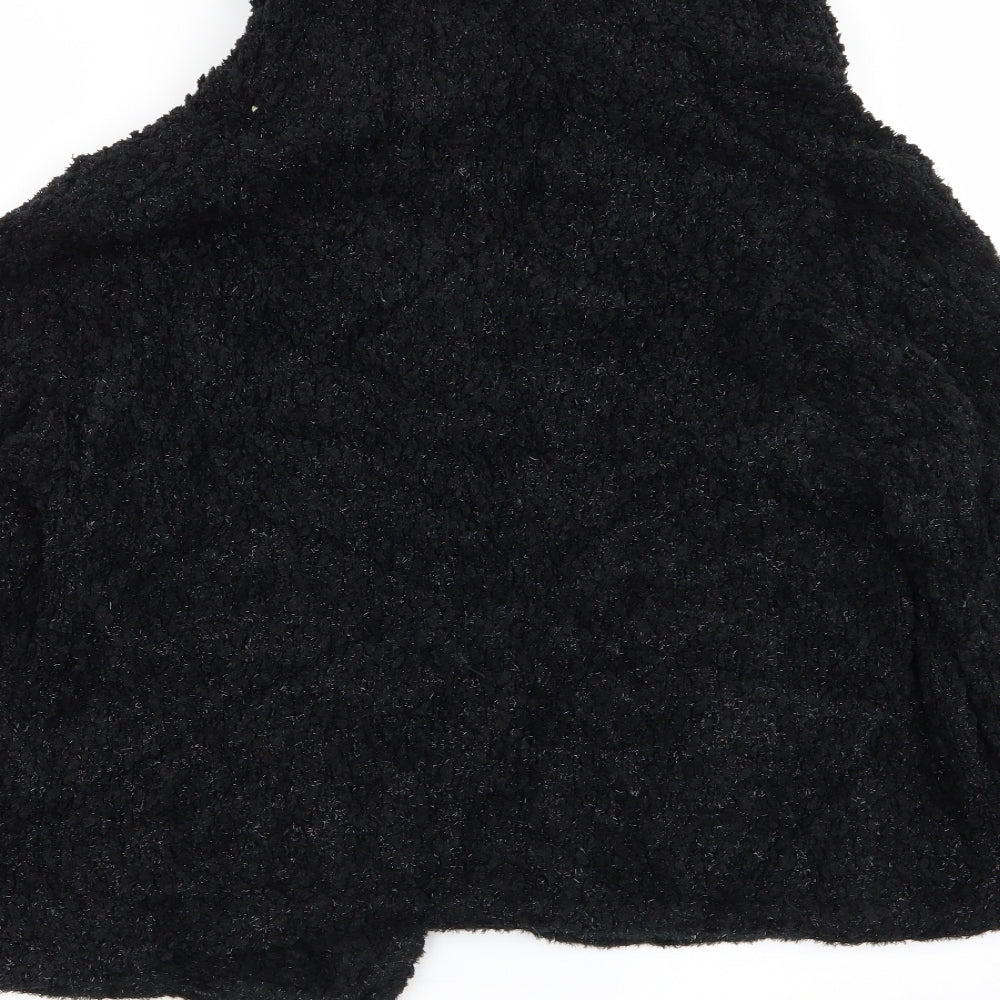 Roman Womens Black   Overcoat Coat Size M