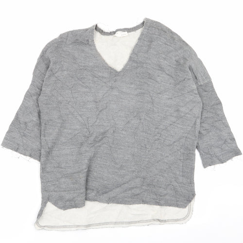 Zara Womens Grey   Pullover Jumper Size 10  - size 10-12