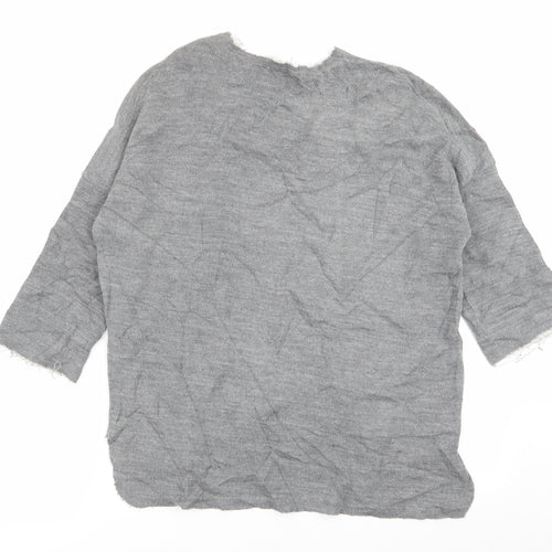 Zara Womens Grey   Pullover Jumper Size 10  - size 10-12
