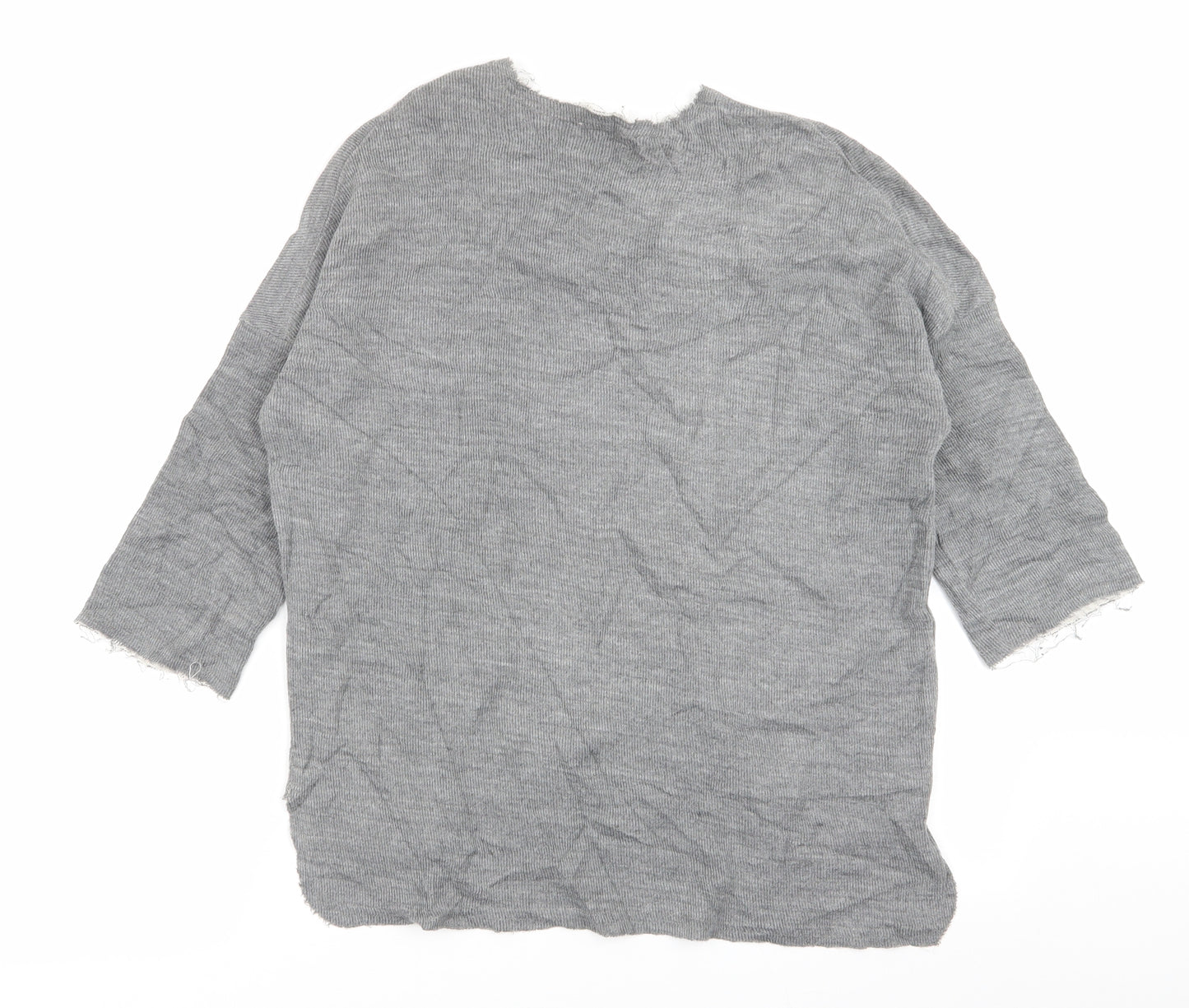 Zara Womens Grey   Pullover Jumper Size 10  - size 10-12