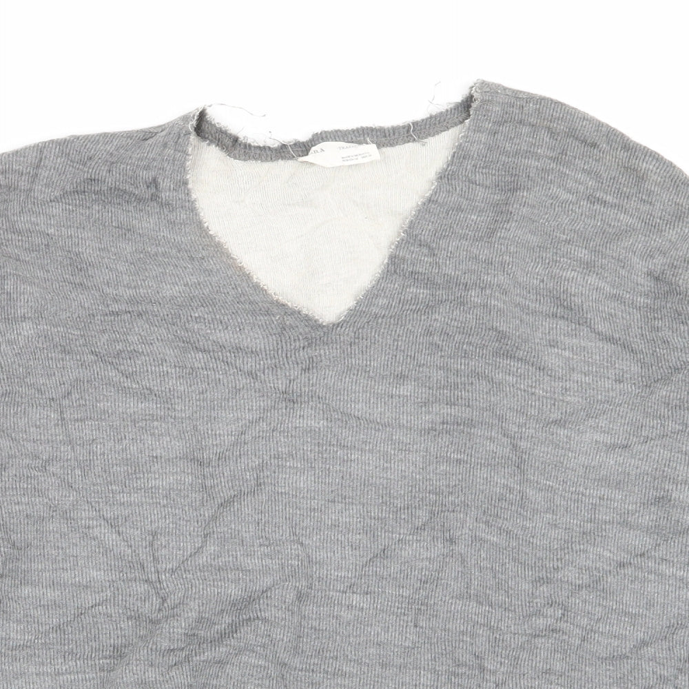 Zara Womens Grey   Pullover Jumper Size 10  - size 10-12