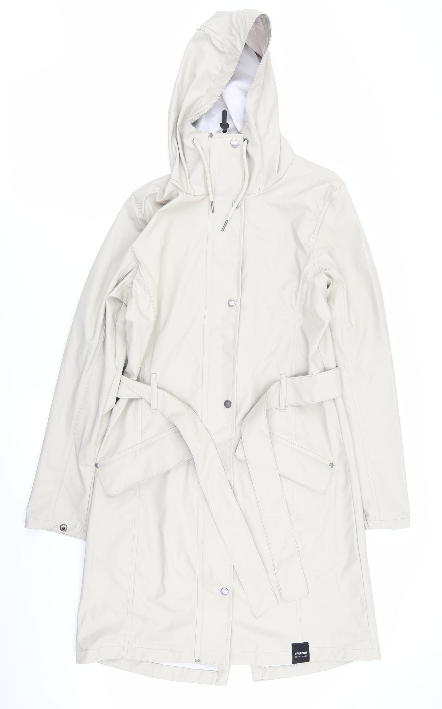 Tretorn Womens Beige   Overcoat Coat Size S