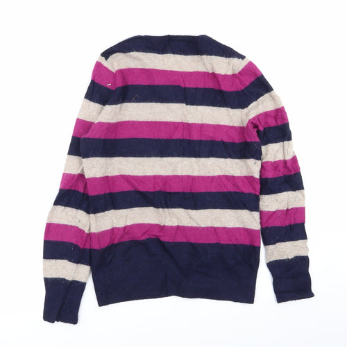 Deane & White Womens Multicoloured Striped  Cardigan Jumper Size 14