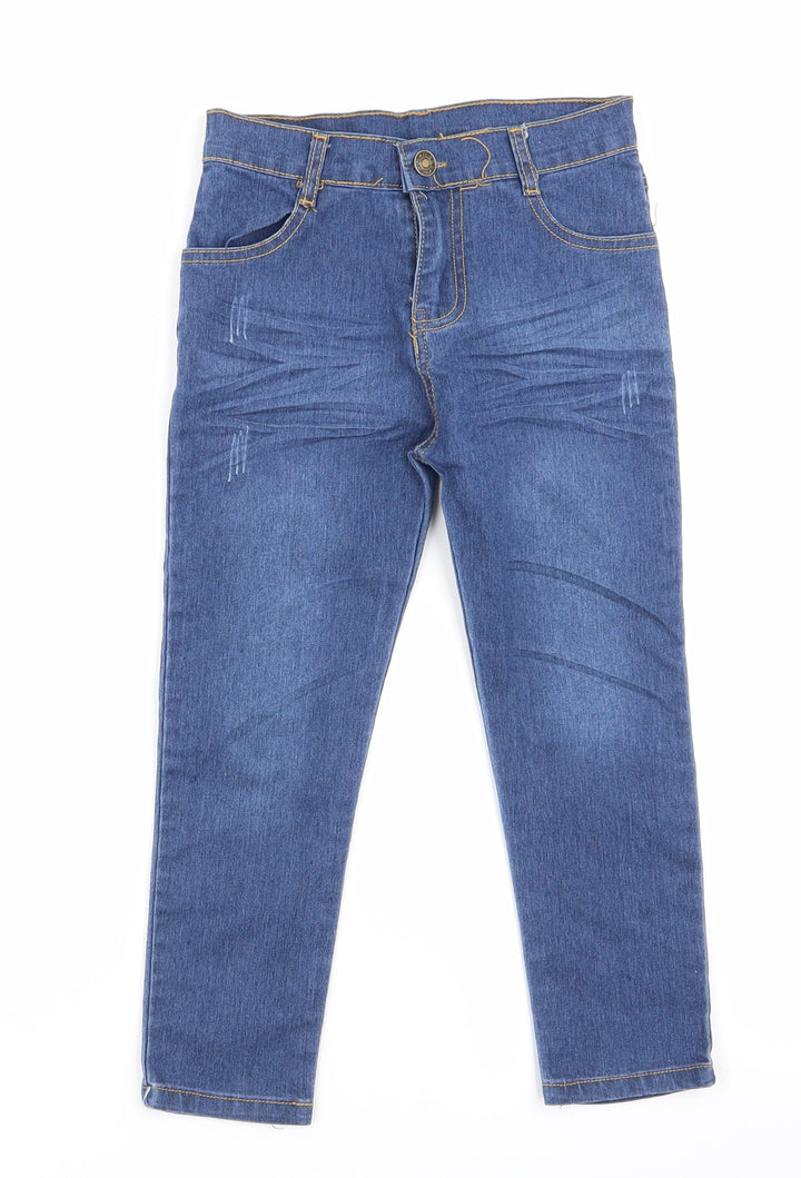 Preworn Girls Blue Skinny Jeans Size 8 Years
