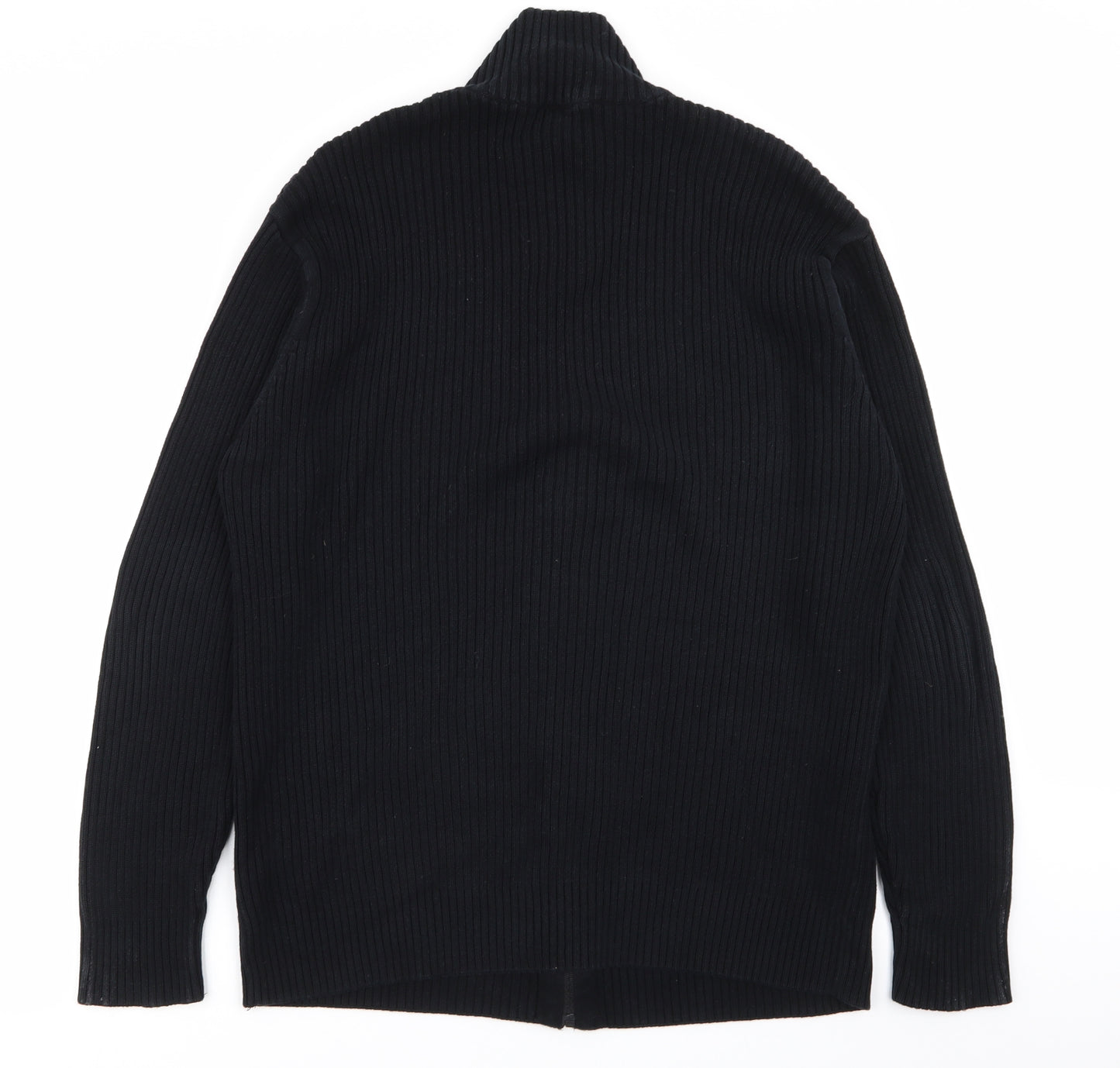 Preworn Mens Black   Full Zip Jumper Size 2XL