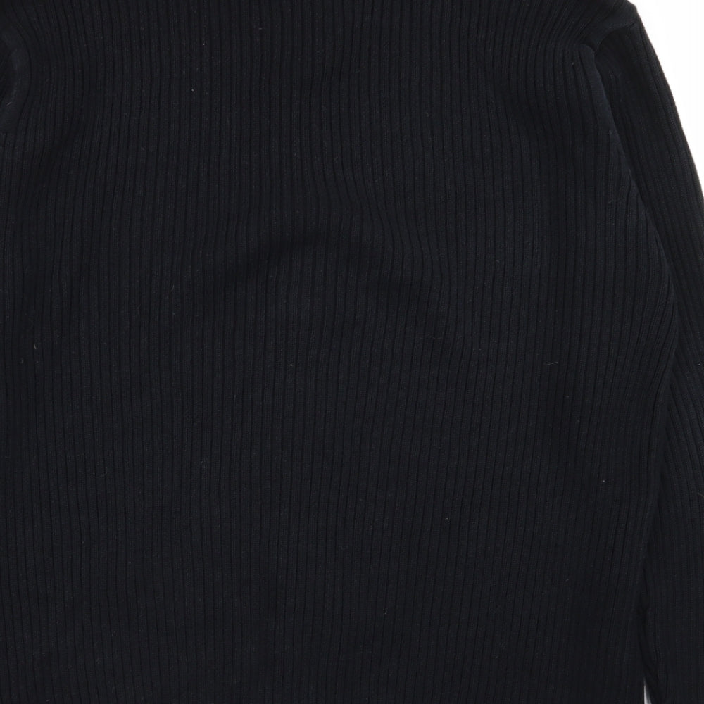 Preworn Mens Black   Full Zip Jumper Size 2XL