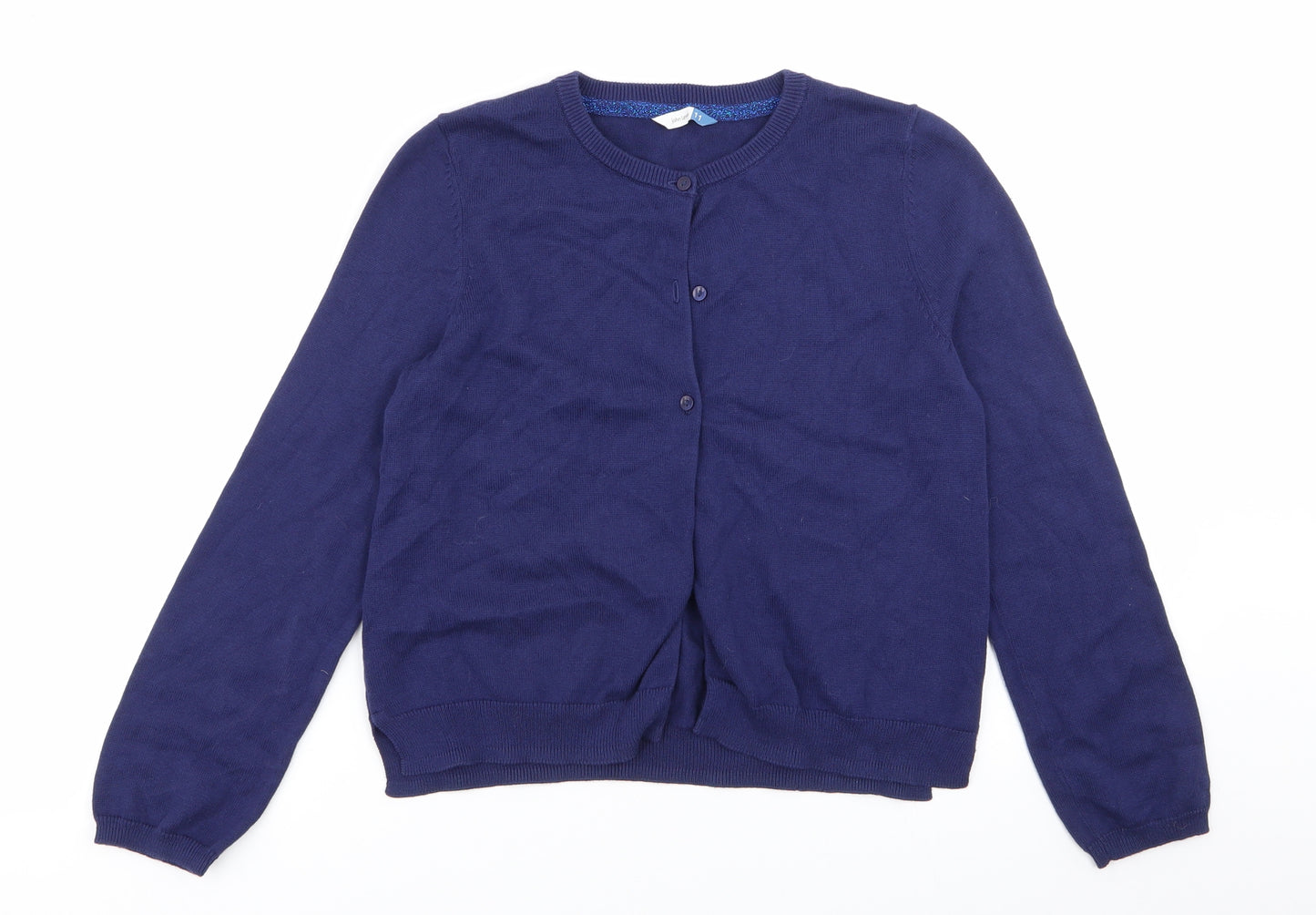 John Lewis Girls Blue   Cardigan Jumper Size 11 Years