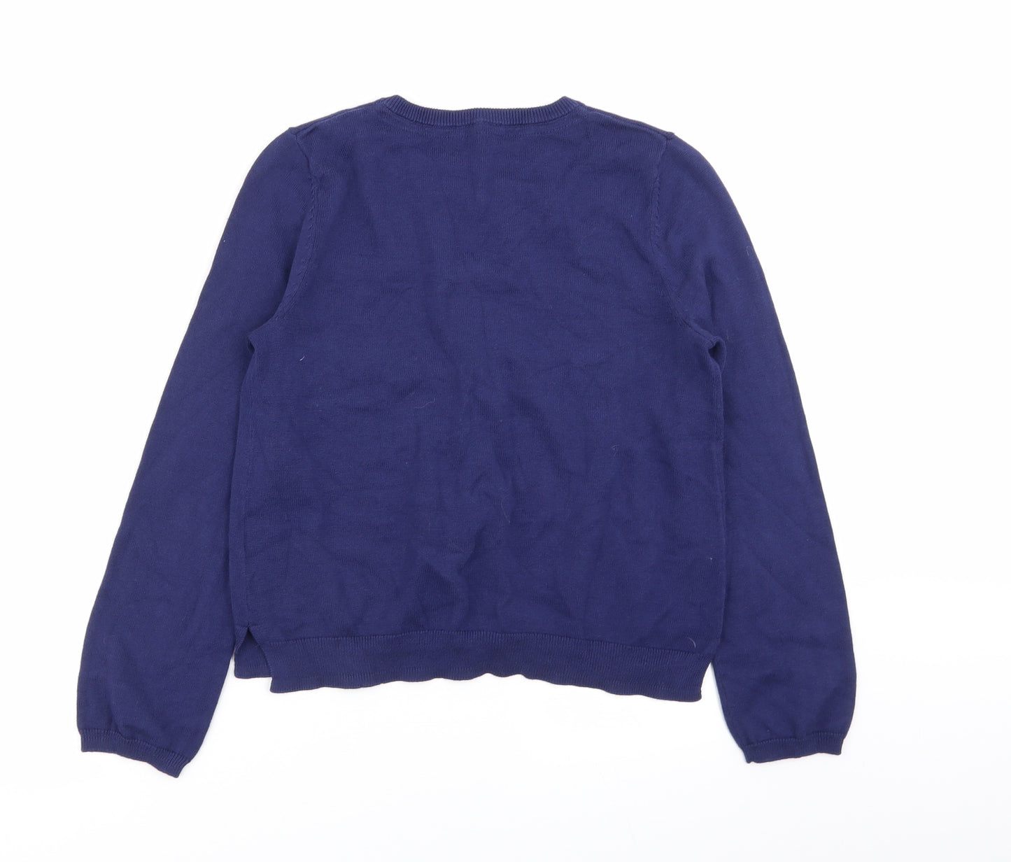 John Lewis Girls Blue   Cardigan Jumper Size 11 Years