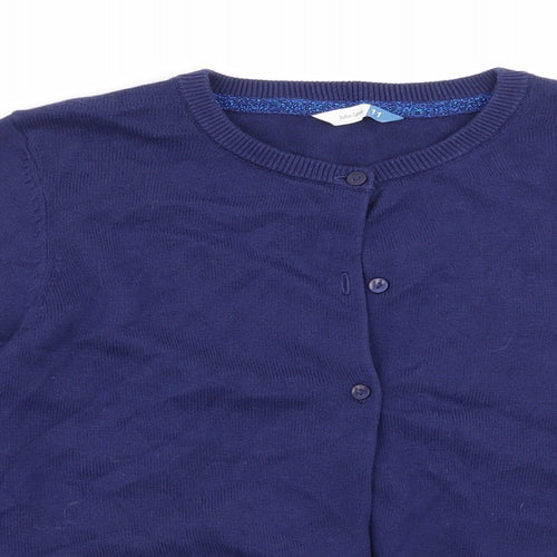 John Lewis Girls Blue   Cardigan Jumper Size 11 Years