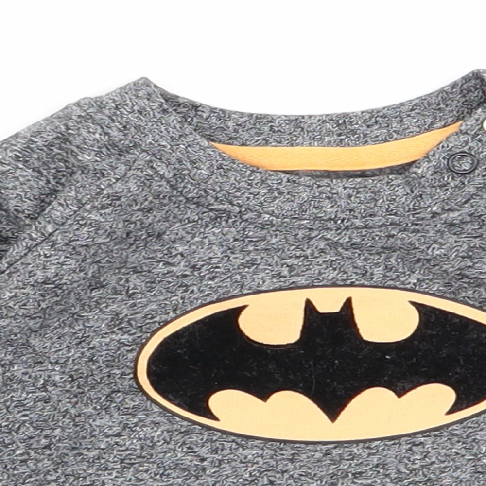 Batman Baby Grey   Pullover Jumper Size 0-3 Months