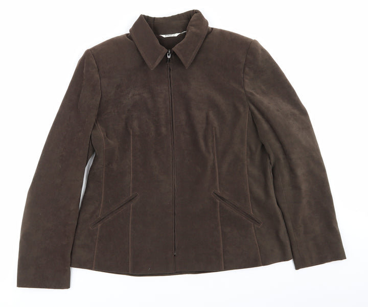 M&Co Womens Green Jacket Coat Size 14