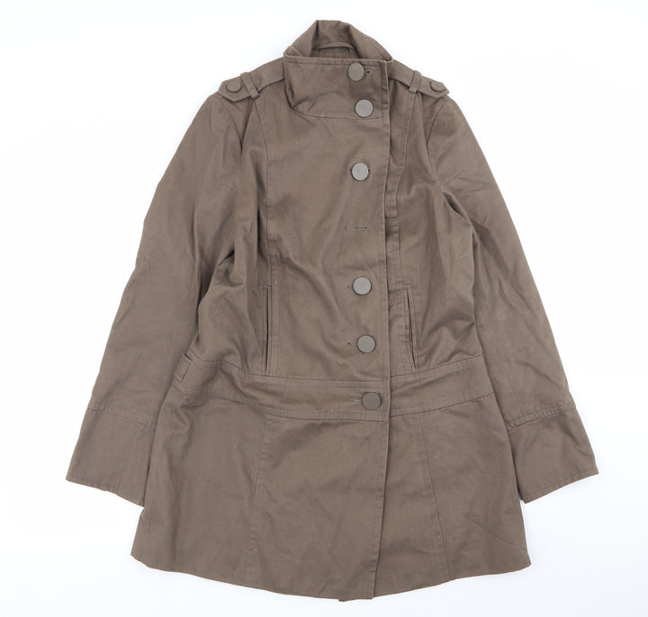 New Look Womens Brown   Overcoat Coat Size 12