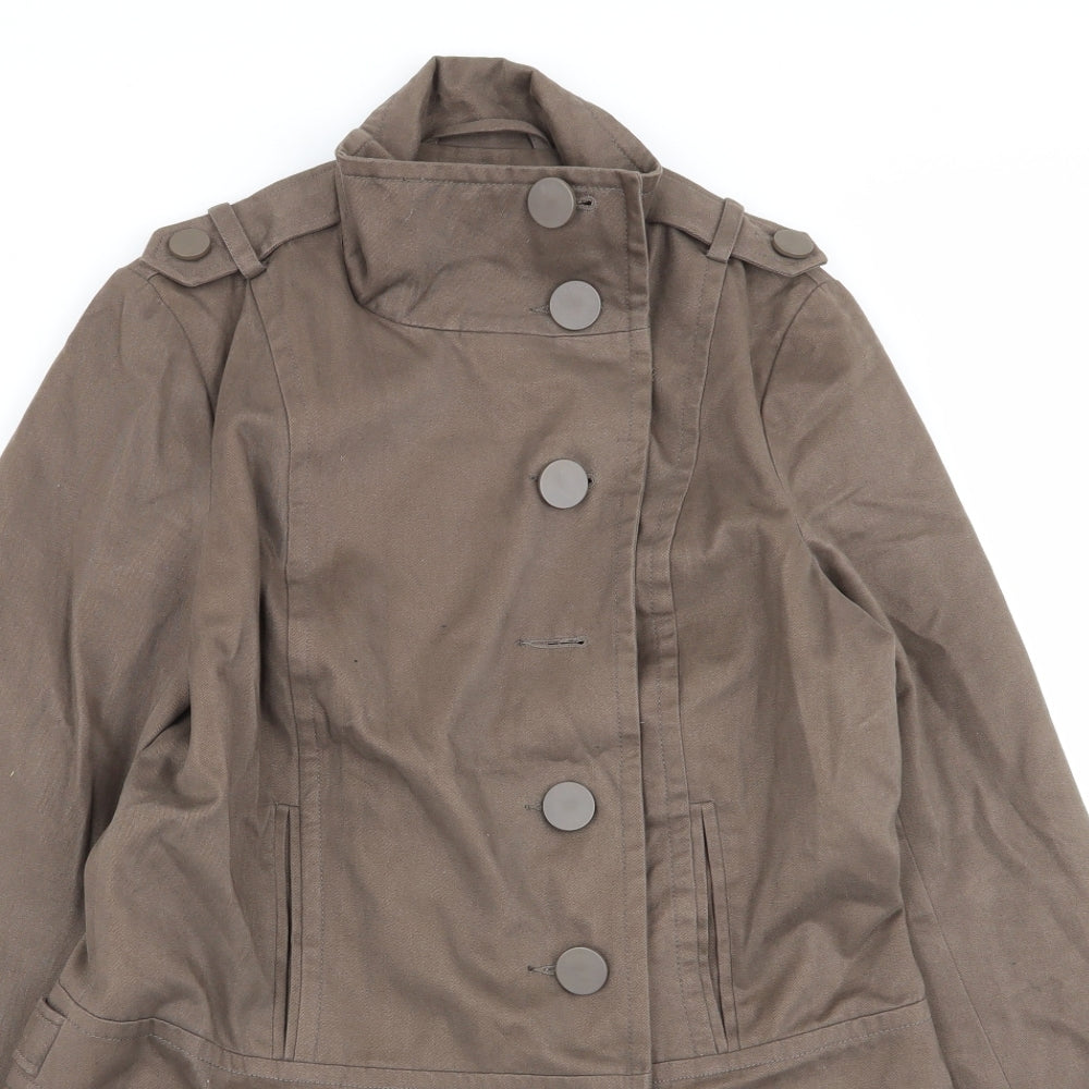 New Look Womens Brown   Overcoat Coat Size 12