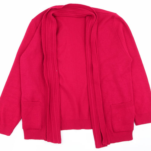 vivi Womens Red   Cardigan Jumper Size M
