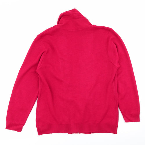 vivi Womens Red   Cardigan Jumper Size M