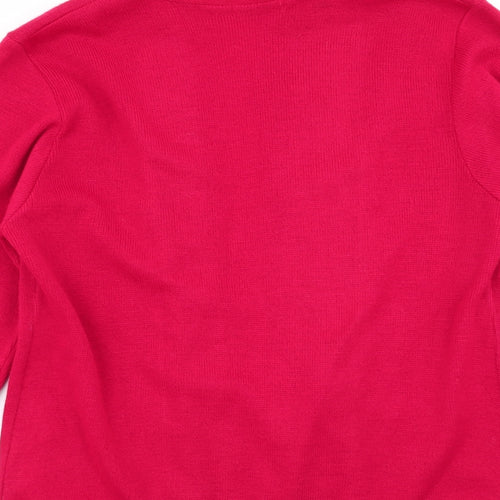 vivi Womens Red   Cardigan Jumper Size M