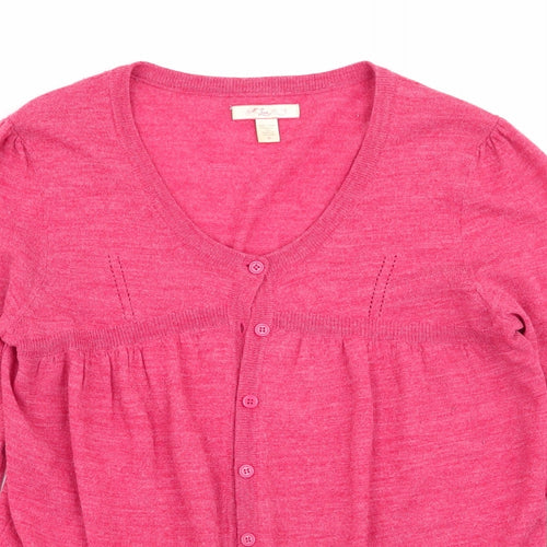 Lux Womens Red   Cardigan Jumper Size M
