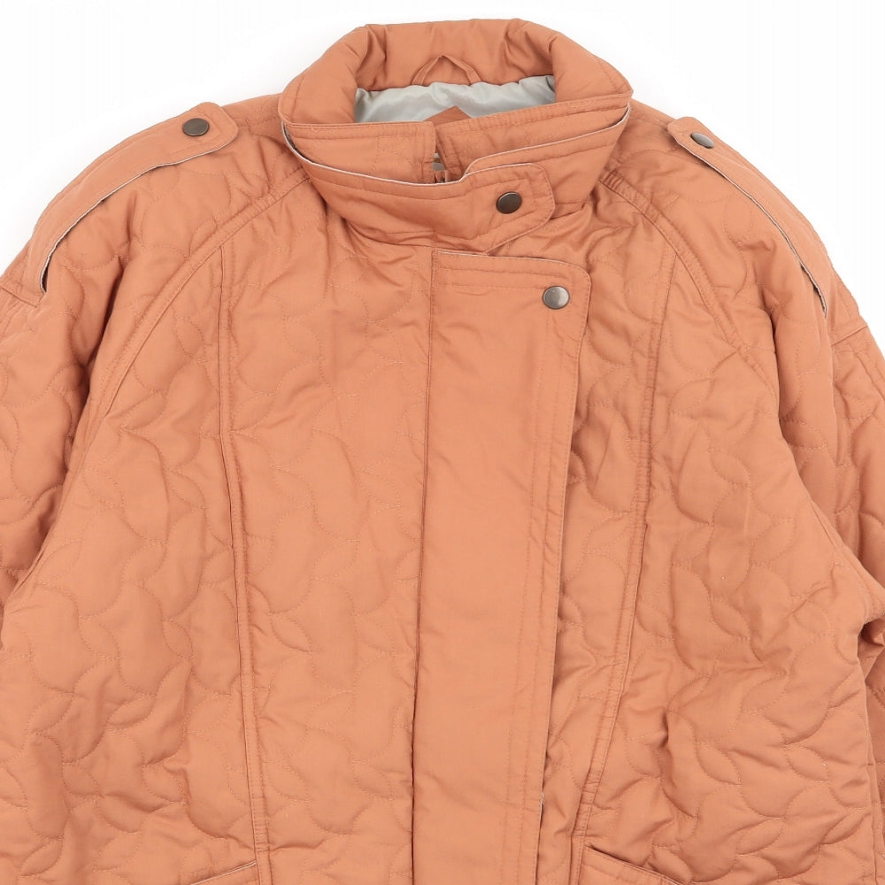 ELEMENTS Womens Orange   Overcoat Coat Size 10