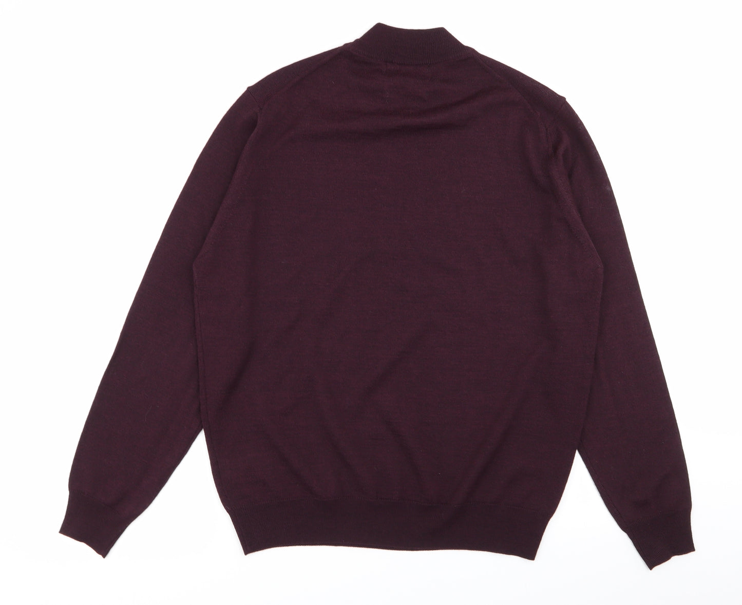 M&S Mens Purple   Pullover Jumper Size L
