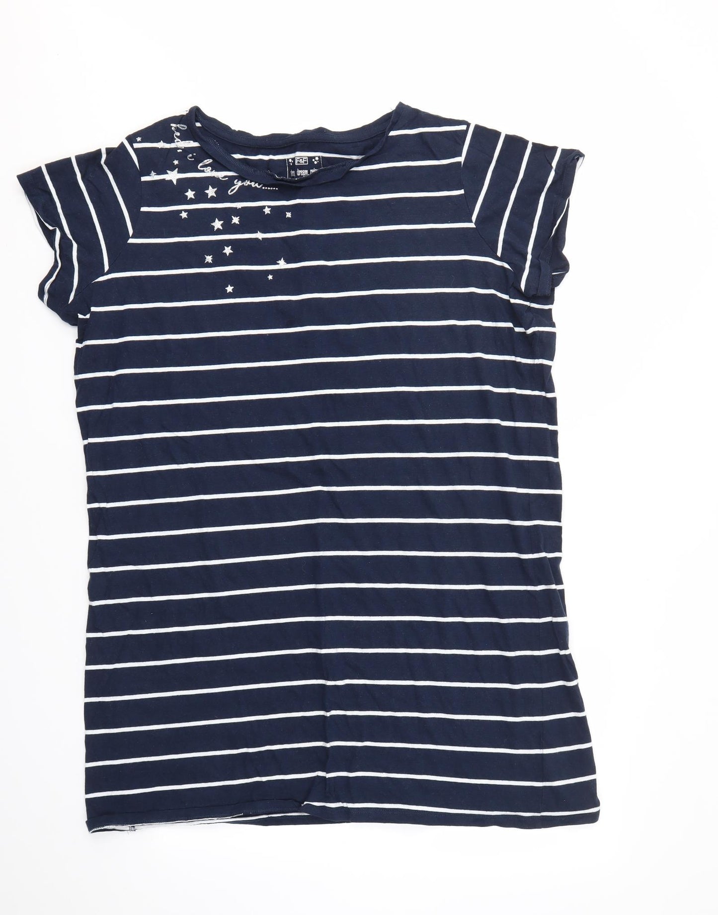 F&F Womens Blue Striped  Fit & Flare  Size 20