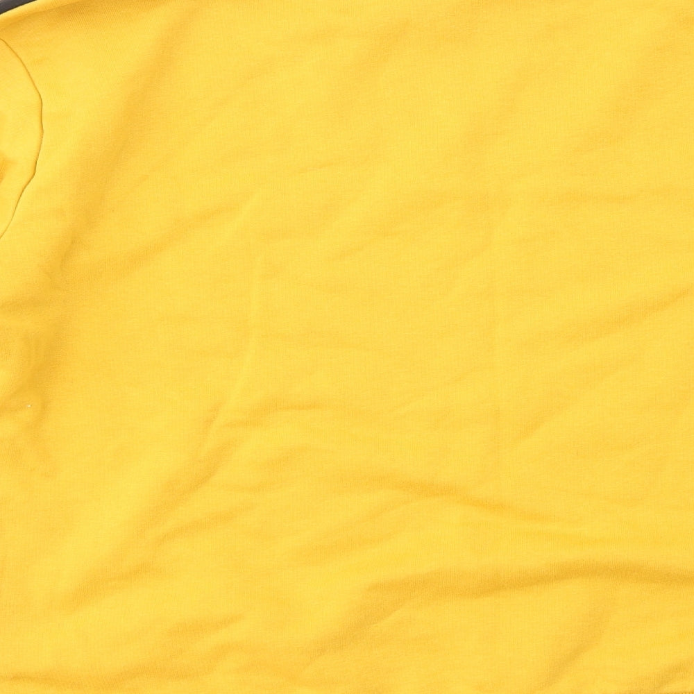 New Look Girls Yellow Geometric  Pullover Jumper Size 14-15 Years