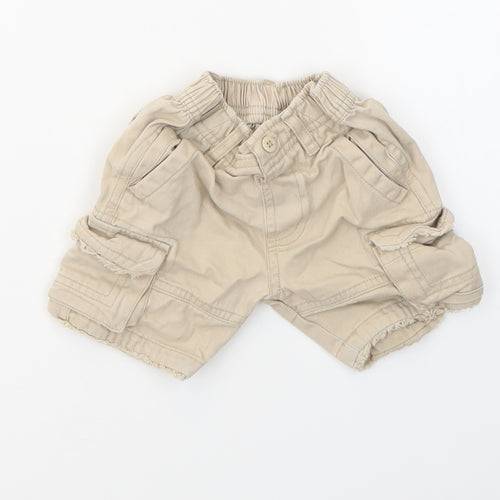 M Boys Beige   Capri Trousers Size 6-9 Months
