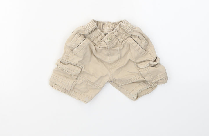 M Boys Beige Capri Trousers Size 6-9 Months