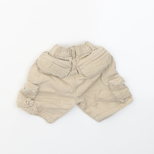 M Boys Beige   Capri Trousers Size 6-9 Months