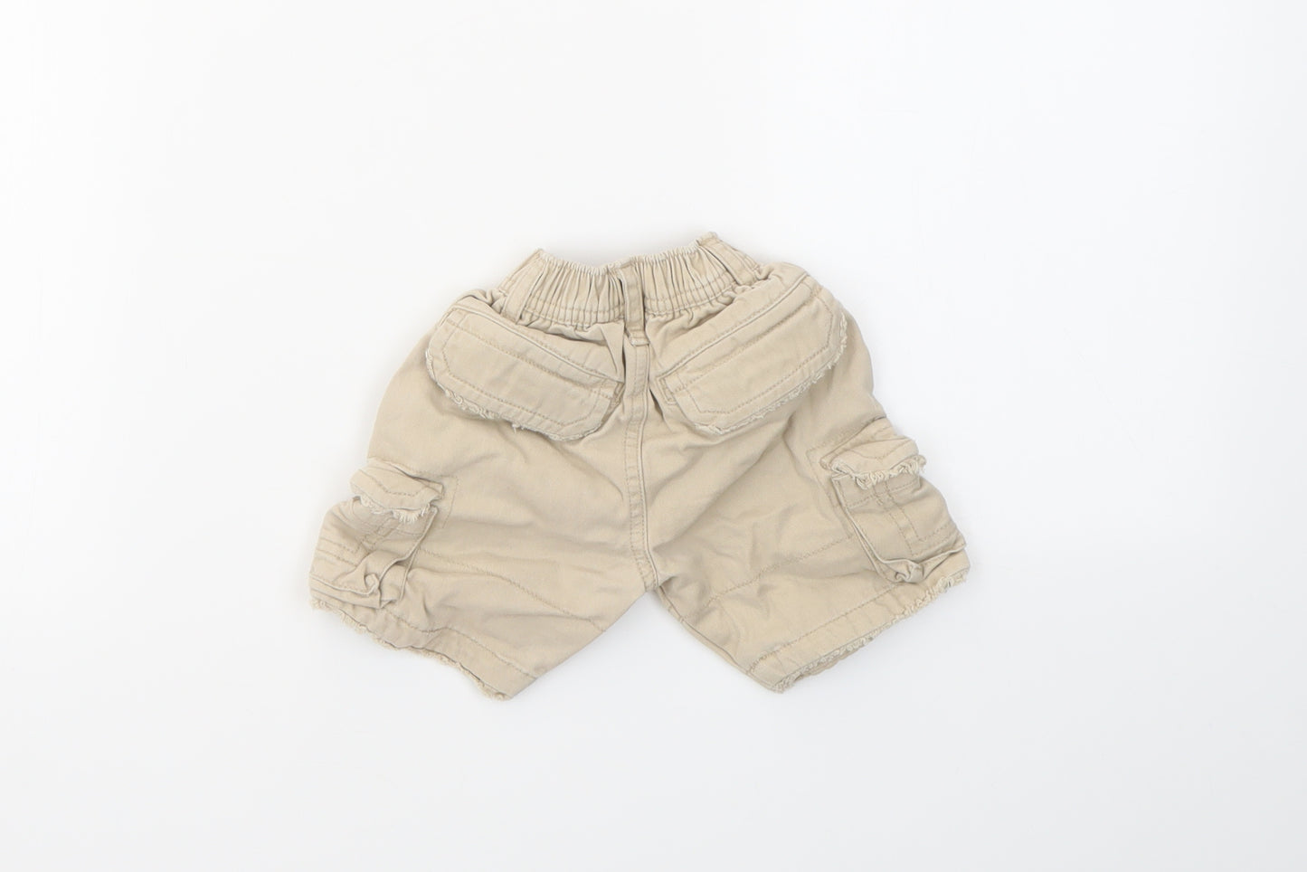 M Boys Beige   Capri Trousers Size 6-9 Months