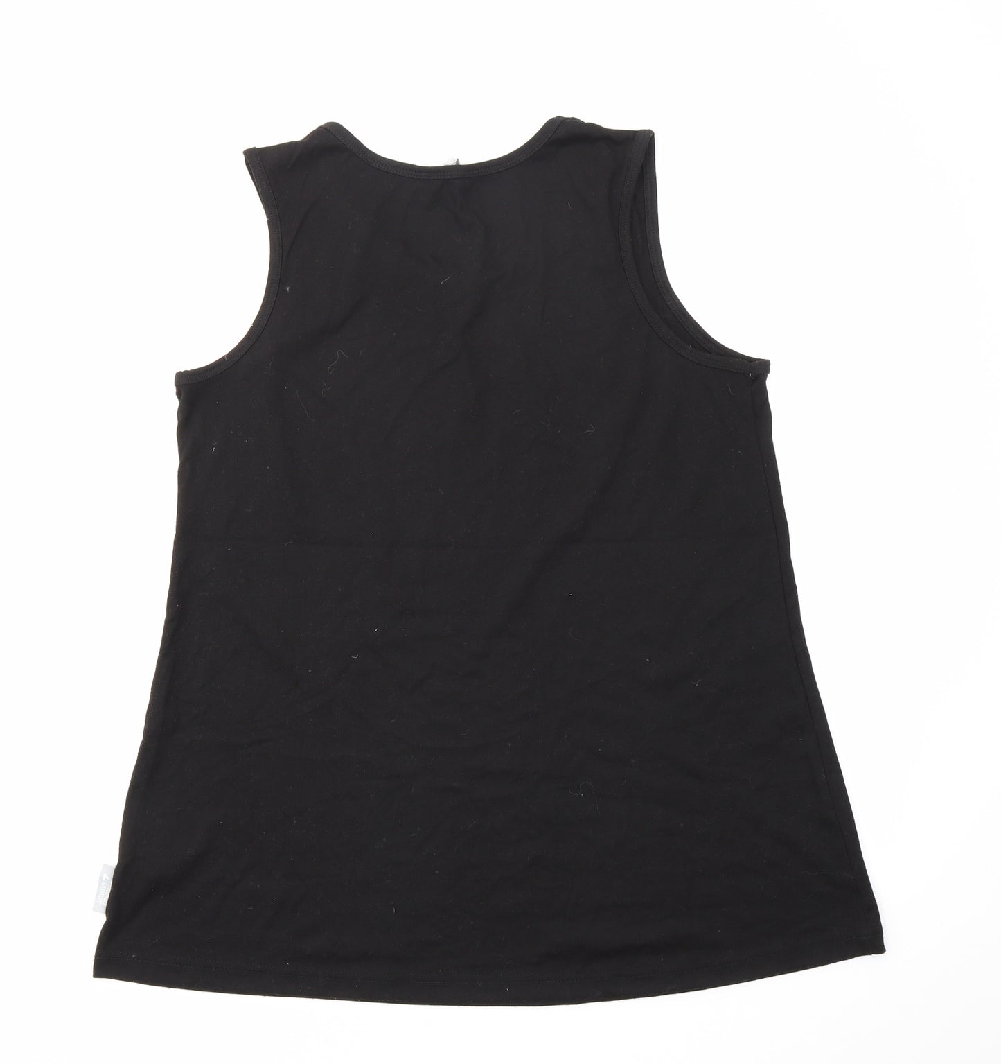 CAPSULE LESIURE Womens Black   Basic T-Shirt Size 14
