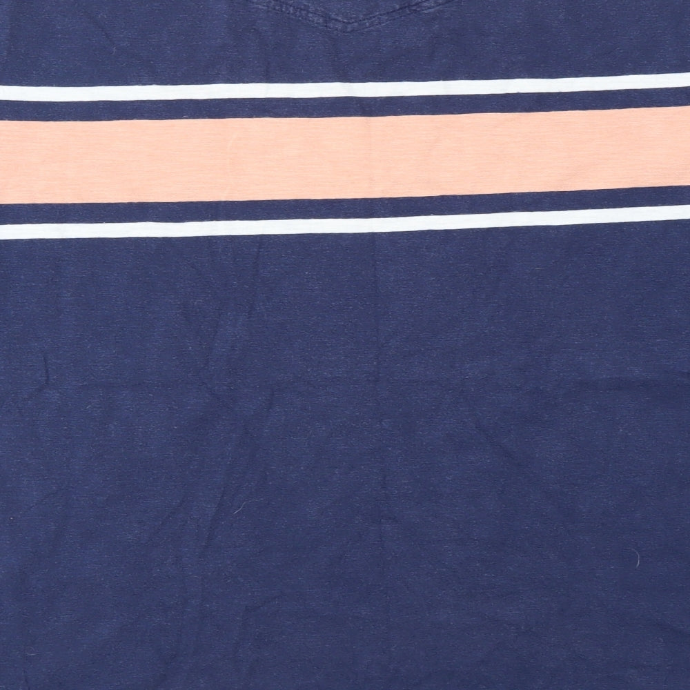 FAT FACE  Mens Blue Geometric   T-Shirt Size XL