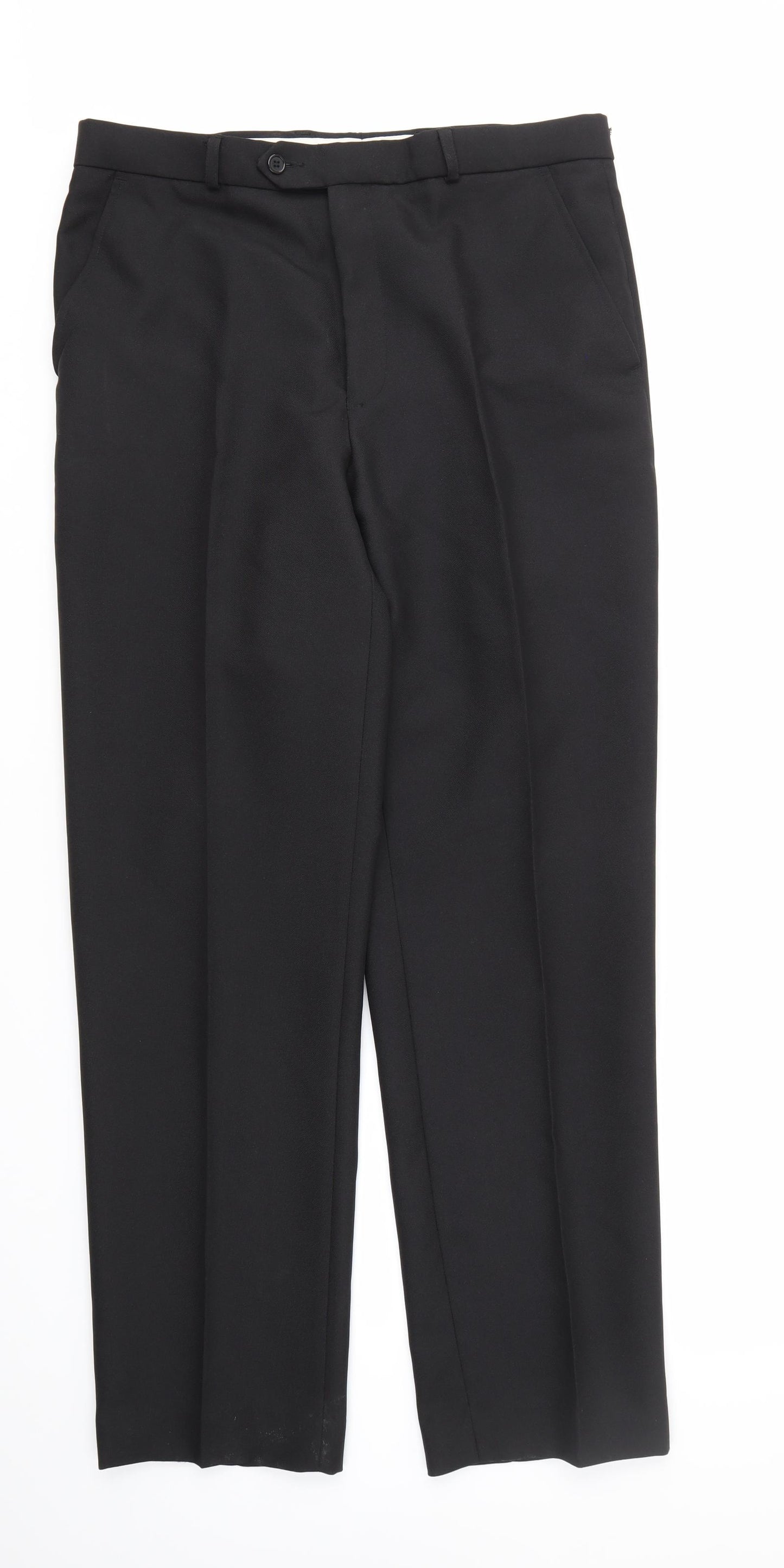 TED TAYLOR  Mens Black   Trousers  Size 36 in L33 in