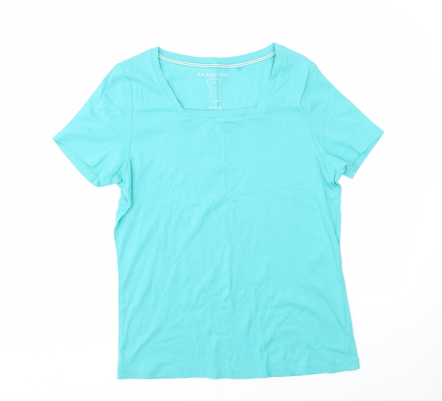 BM Womens Green   Basic T-Shirt Size L