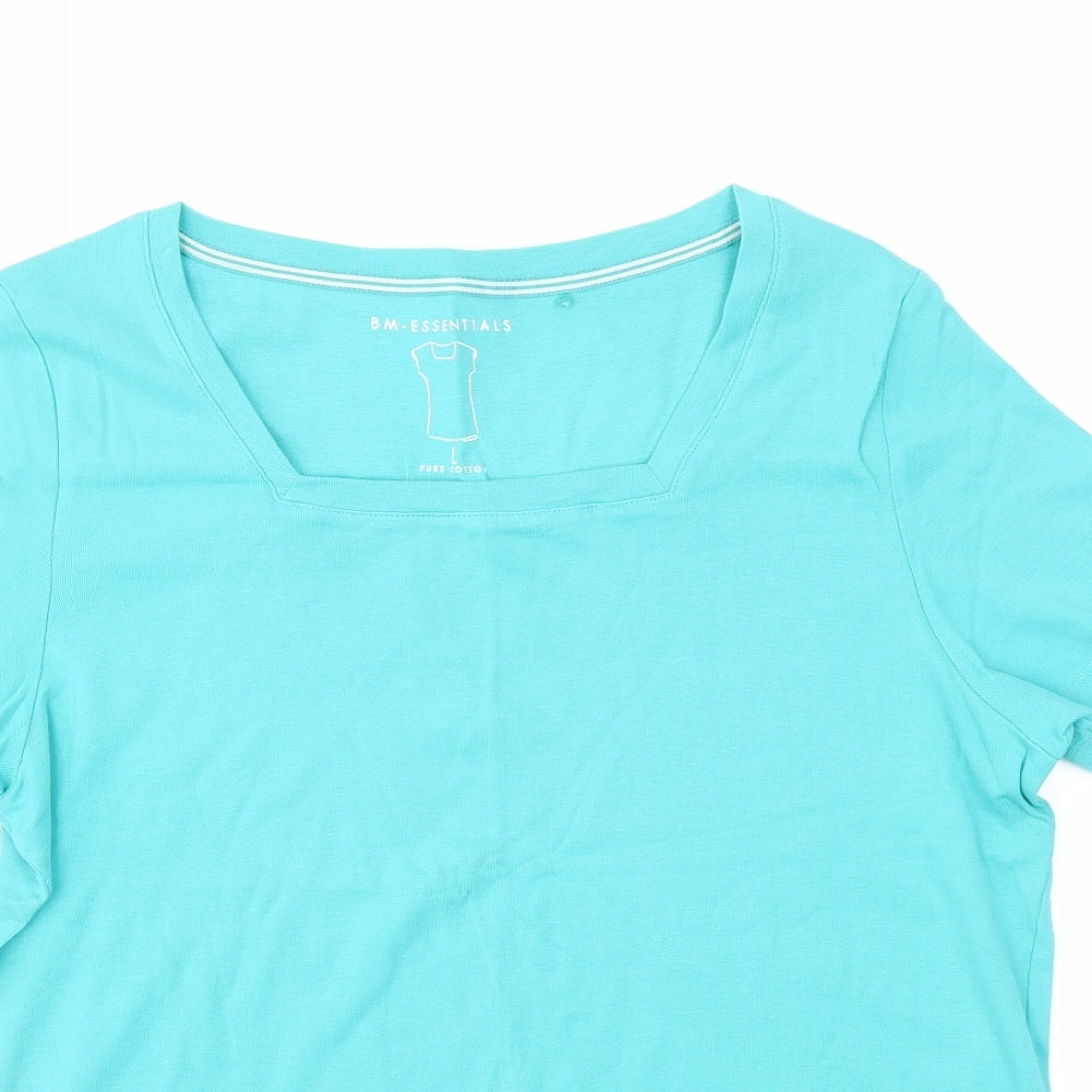BM Womens Green   Basic T-Shirt Size L
