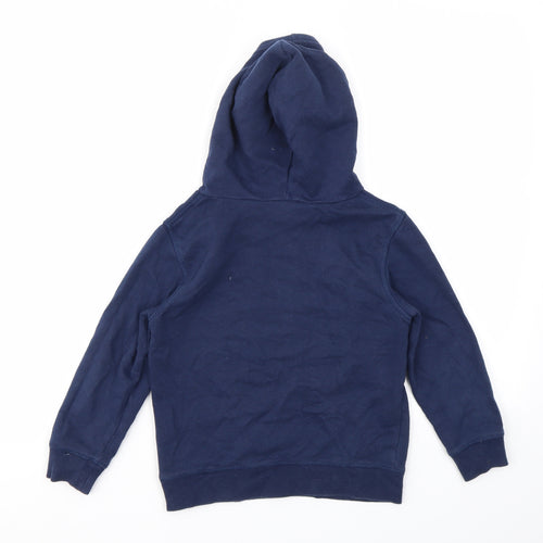 H&M Boys Blue Geometric  Pullover Hoodie Size 4-5 Years