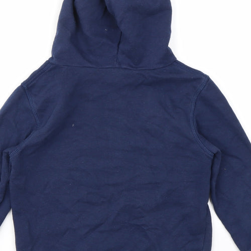 H&M Boys Blue Geometric  Pullover Hoodie Size 4-5 Years