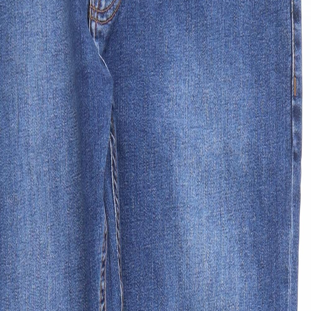 NEXT Mens Blue Houndstooth  Straight Jeans Size 34 in L31 in