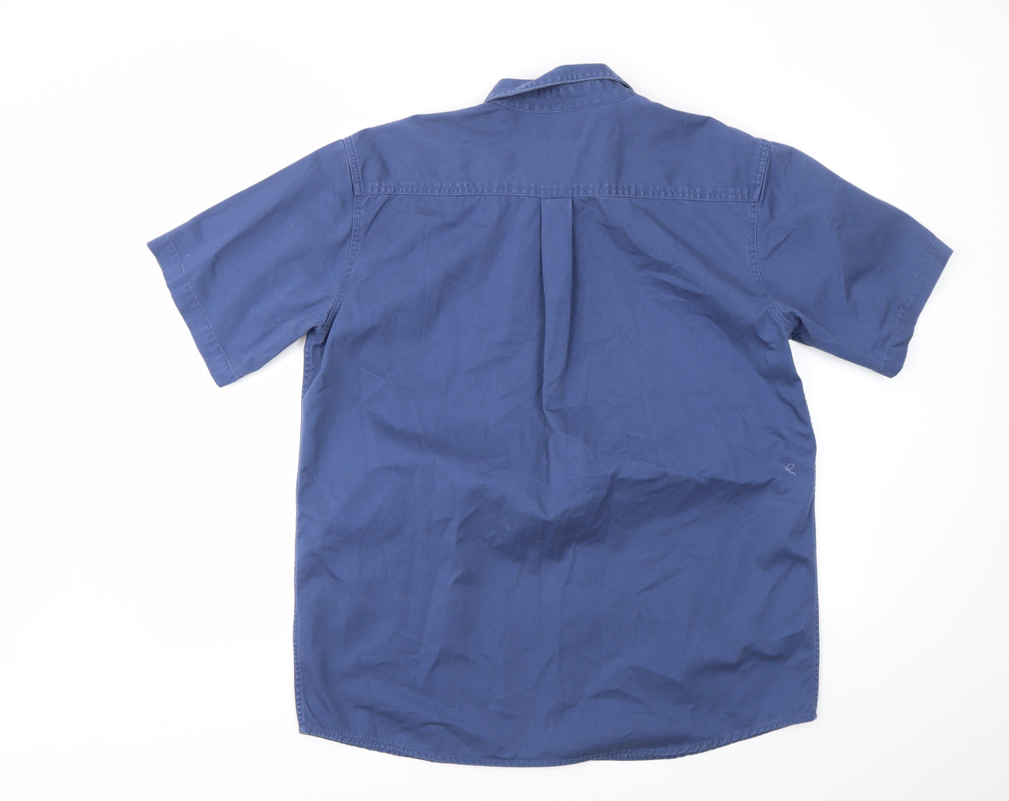 COTTON TRAIDERS Mens Blue    T-Shirt Size L