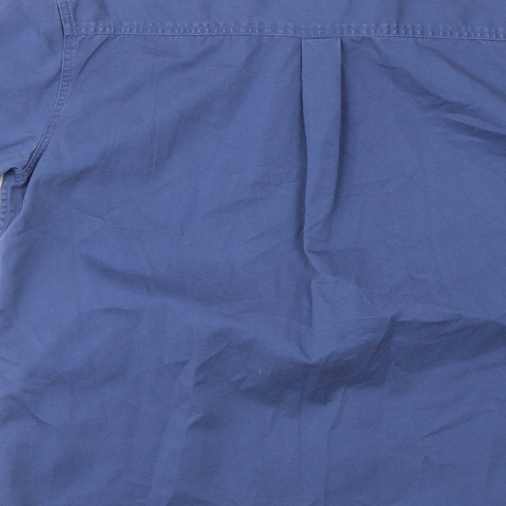 COTTON TRAIDERS Mens Blue    T-Shirt Size L