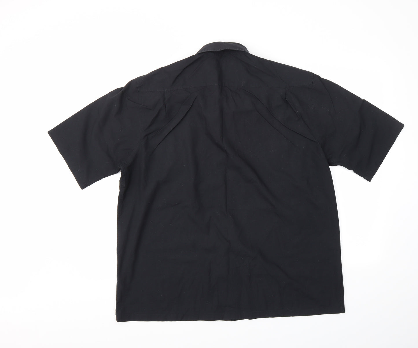 George Mens Black    Dress Shirt Size L