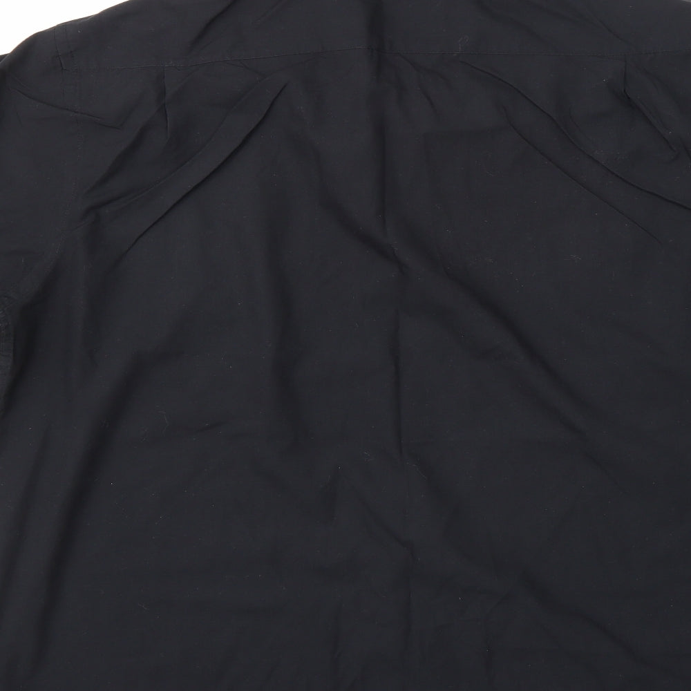George Mens Black    Dress Shirt Size L
