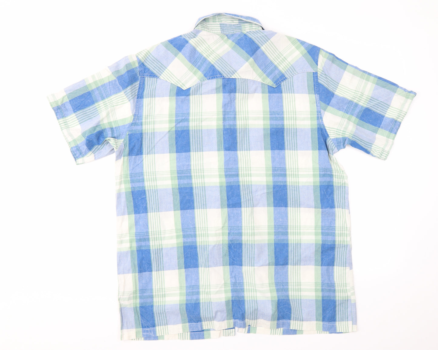 Weird Fish Mens Multicoloured Check   T-Shirt Size L