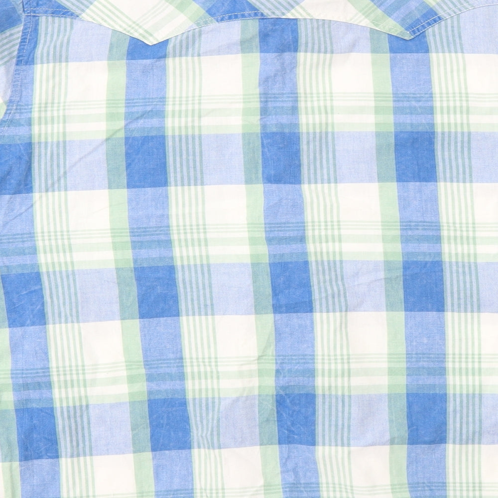 Weird Fish Mens Multicoloured Check   T-Shirt Size L