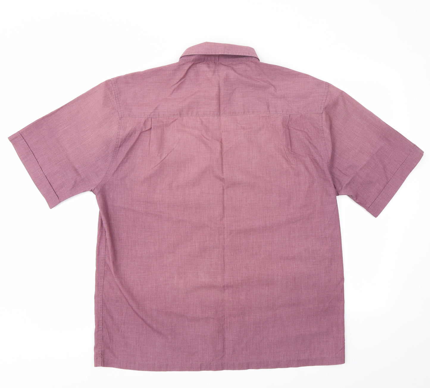 George Mens Purple    Dress Shirt Size L