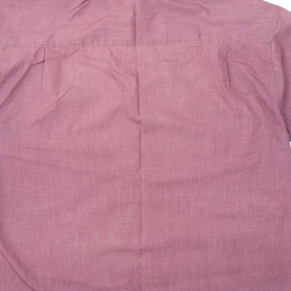 George Mens Purple    Dress Shirt Size L
