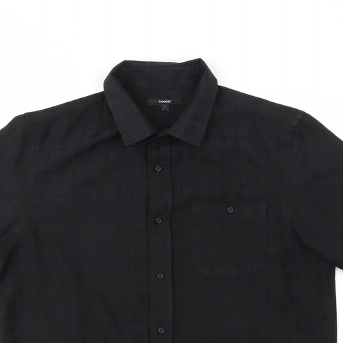 George Mens Black    T-Shirt Size L