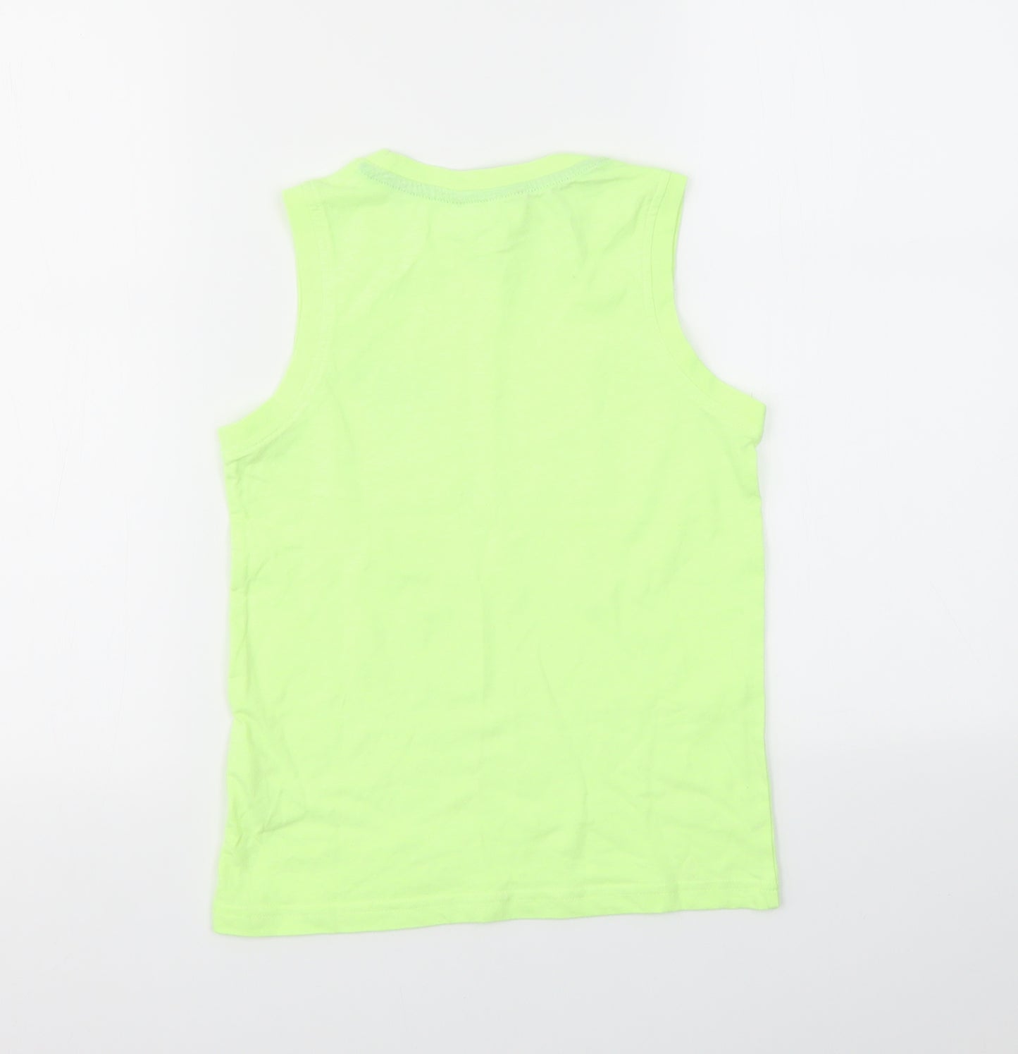George Boys Yellow Geometric  Basic T-Shirt Size 7-8 Years