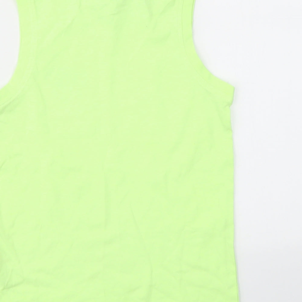 George Boys Yellow Geometric  Basic T-Shirt Size 7-8 Years